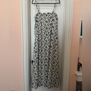 ASOS Black and White Geometric Maxi Dress